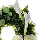 Uster Blumen Florist- Weißes Blumenarrangement Bouquet/Blumenschmuck