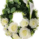 Uster Blumen Florist- Weißes Blumenarrangement Bouquet/Blumenschmuck