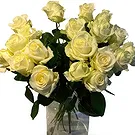 Aalst bloemen bloemist- Mont Blanc rozen Boeket/bloemstuk