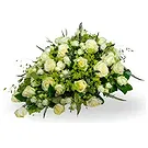 Zande blommor- Elegant vit oval Bukett/blomsterarrangemang