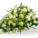 Zande blommor- Elegant vit oval Bukett/blomsterarrangemang