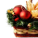 Catania flowers  -  Christmas Composition with Candle Flower Bouquet/Arrangement