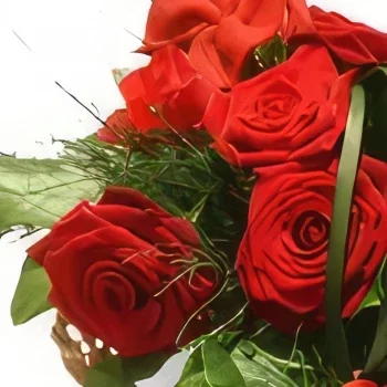 Polandia bunga- Cinta Merah Rangkaian bunga karangan bunga