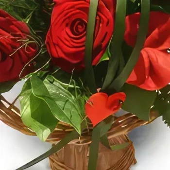 Krakau bloemen bloemist- Rode liefde Boeket/bloemstuk