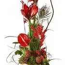 Smederevska Palanka flowers  -  Christmas arrangement red Flower Bouquet/Arrangement