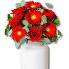 Italy flowers  -  Eternal Desire: Crimson Floral Fusion Flower Bouquet/Arrangement