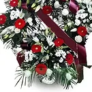 Cala Llonga flowers  -  Alabaster Bloom Halo Flower Bouquet/Arrangement