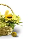 Buangkok flowers  -  Sunny Floral & Fruit Basket Flower Bouquet/Arrangement