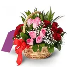 Garhoud flowers  -  Exquisite Floral Basket Flower Bouquet/Arrangement