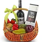 San Manuel Blumen Florist- Wein- und exquisiter Obstkorb Bouquet/Blumenschmuck