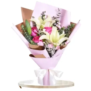 Jordanien Blumen Florist- Premium Rosa Blumen Lieferung