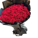 קנדרה פרחים- 100 זר ורדים אדומים זר פרחים/סידור פרחים