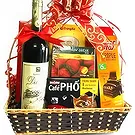 Vietnam flowers  -  Festive Holiday Treats Gift Basket Flower Bouquet/Arrangement