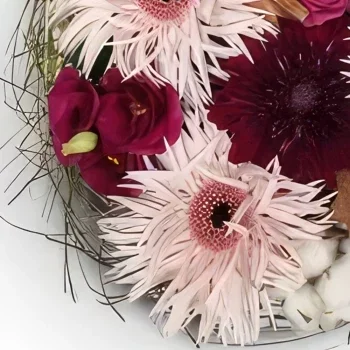 flores de Basileia- ninho floral Bouquet/arranjo de flor