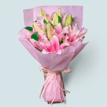 Krakkó-virágok- Virágos előfizetések Virágkötészeti csokor