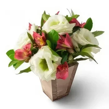 fiorista fiori di San Paolo- Disposizione di fiori di campo e astrocelia n Bouquet floreale