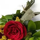 Santa Maria flowers  -  Arrangement of 3 Red Roses Flower Bouquet/Arrangement