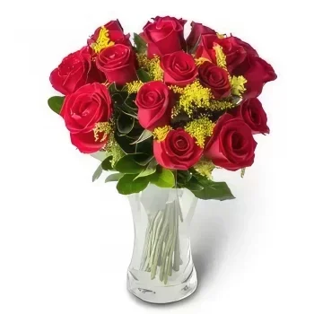 Recife květiny- Oslavte s červenými růžemi Kytice/aranžování květin