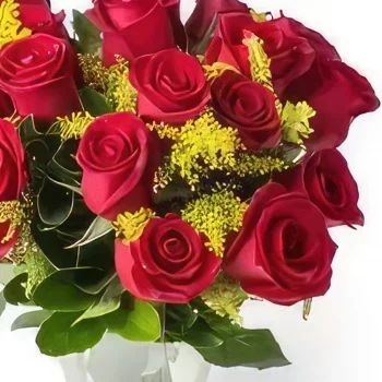 Belém blomster- Feire med røde roser Blomsterarrangementer bukett