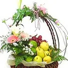 Spuž blomster- Friske blomster frugtkurv Blomst buket/Arrangement