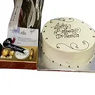 Kapseret flowers  -  Elegant Floral & Cake Gift Flower Bouquet/Arrangement
