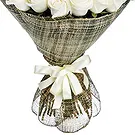 Ebensee am Traunsee Blumen Florist- Strauß mit 50 weißen Rosen Bouquet/Blumenschmuck