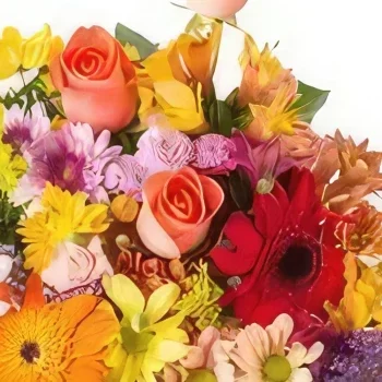 Belém kvety- Stredná kytica farebné pole farebné Aranžovanie kytice