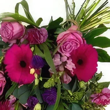 Almere-virágok- Rózsaszín tónusú temetési csokor Virágkötészeti csokor