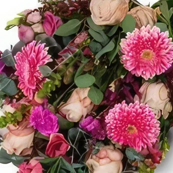 flores de Roterdã- Buquê de funeral rosa simples Bouquet/arranjo de flor