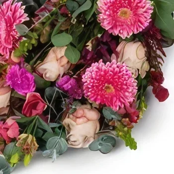 fleuriste fleurs de Groningen- Bouquet funéraire simple rose Bouquet/Arrangement floral