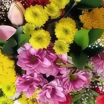 Berlin-virágok- Kerti pirul Virágkötészeti csokor