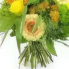 Le François flowers  -  Genoa yellow & orange rustic round bouquet Flower Bouquet/Arrangement