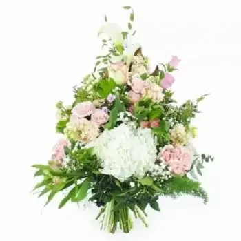 Ainay-le-Vieil kwiaty- Ręcznie robiony wieniec z kwiatów Aurore Kwiat Dostawy