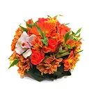 Italy flowers  -  Bouquet of orange flowers and roses Flower Bouquet/Arrangement