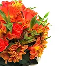 Italy flowers  -  Bouquet of orange flowers and roses Flower Bouquet/Arrangement