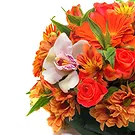 Italy flowers  -  Bouquet of orange flowers and roses Flower Bouquet/Arrangement