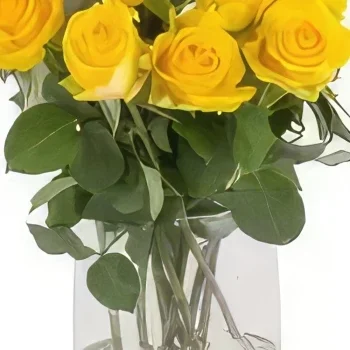 דורטמונד פרחים- לב זהב זר פרחים/סידור פרחים
