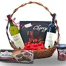 fleuriste fleurs de Bijela- Panier gourmand de vins et chocolats Bouquet/Arrangement floral