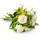 Santa Maria flowers  -  Bouquet of 8 White Roses Flower Bouquet/Arrangement