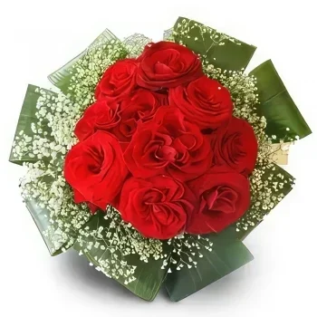 Krakkó-virágok- Plane Red Virágkötészeti csokor