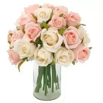 Cabagan λουλούδια- Καθαρό Ρομαντισμό Μπουκέτο/ρύθμιση λουλουδιών