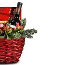 Buangkok flowers  -  Decorated Christmas Gift Basket Flower Bouquet/Arrangement