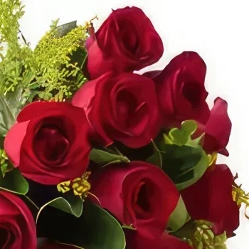 Fortaleza blomster- Traditionel buket af 17 røde roser Blomst buket/Arrangement