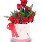 Garhoud flowers  -  Love Rose Box Flower Bouquet/Arrangement