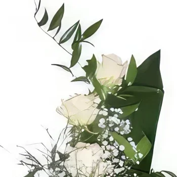 Krakau bloemen bloemist- witte elegantie Boeket/bloemstuk