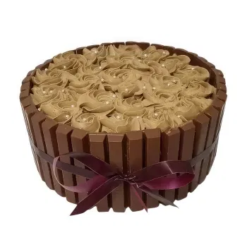 Kenia Blumen Florist- KitKat Schokoladenkuchen Blumen Lieferung