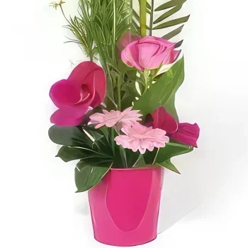 fleuriste fleurs de Paris- Composition de fleurs Lady Bouquet/Arrangement floral