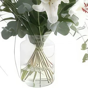 דורטמונד פרחים- אור & לבן זר פרחים/סידור פרחים