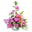 Benalmadena flowers  -  Lily & Rose Radiance Hub Flower Bouquet/Arrangement