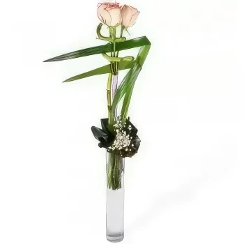 Tarbes цветя- Линеен букет от рози на графиня Букет/договореност цвете